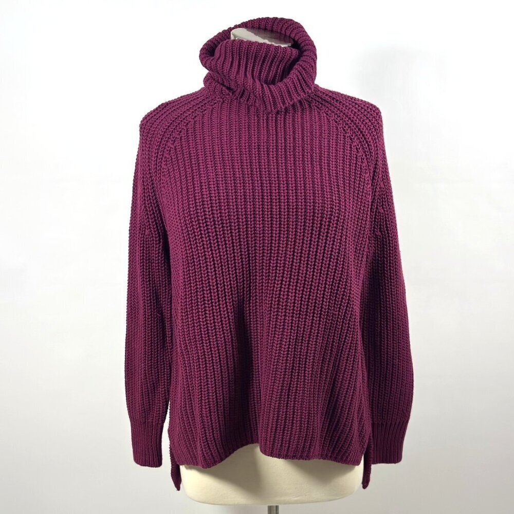 525 America Turtleneck Knit Sweater Plum Purple NWT - Medium